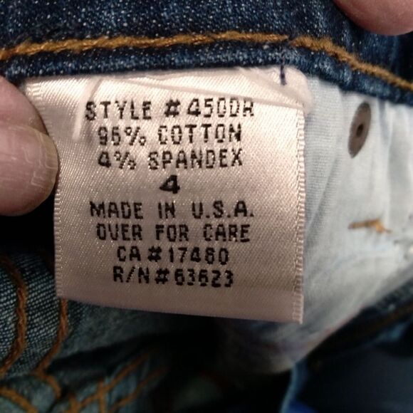 Nydj NOT YOUR DAUGHTERS JEAN'S  DARK BLUE JEANS. SIZE 4 - Picture 6 of 7